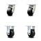 Service Caster 4 Inch Kingpinless Rubber on Steel Wheel Swivel Caster Swivel 2 Rigid SCC, 2PK SCC-KP30S420-RSR-2-R-2 - alternate 1